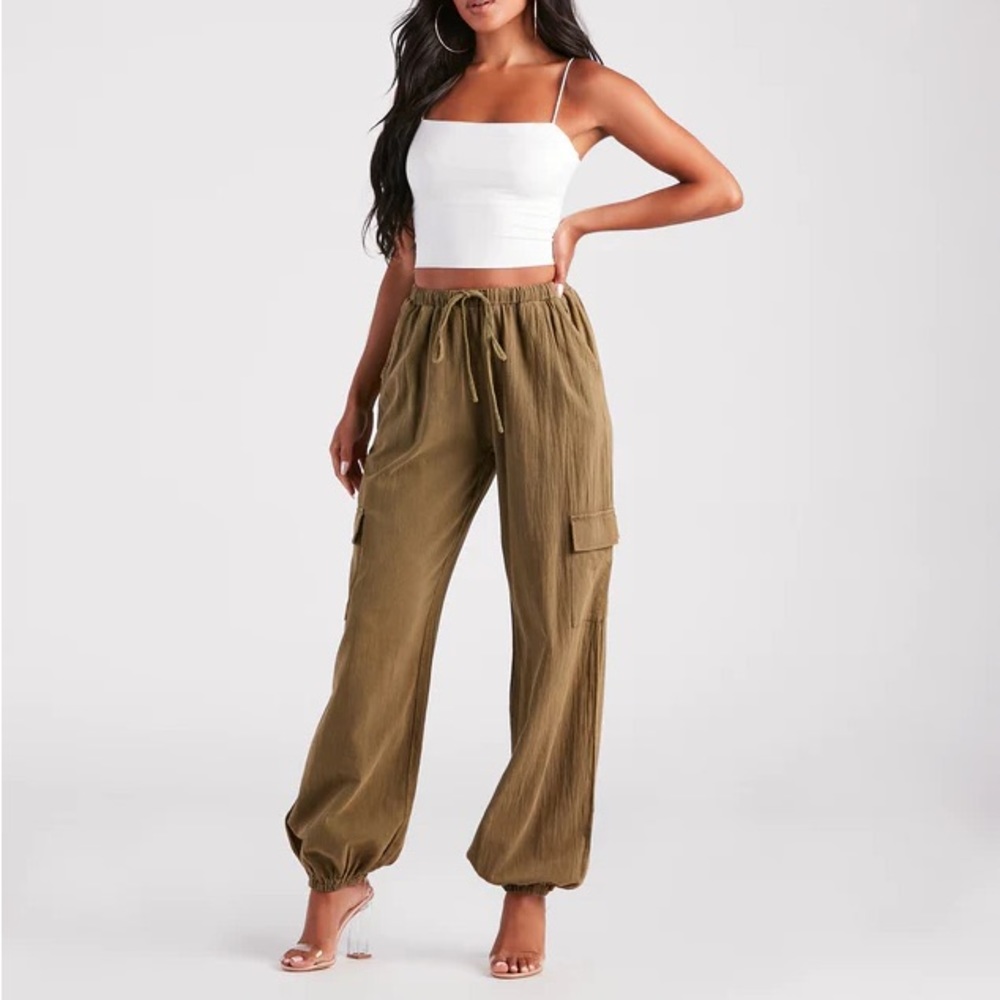 Windsor Stylish Adventure Twill Cargo Joggers - Size Small